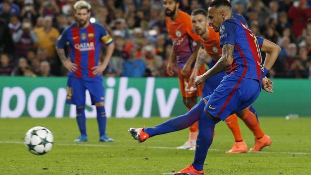 盘点内马尔点球,内马尔点球vs拉什福德点球