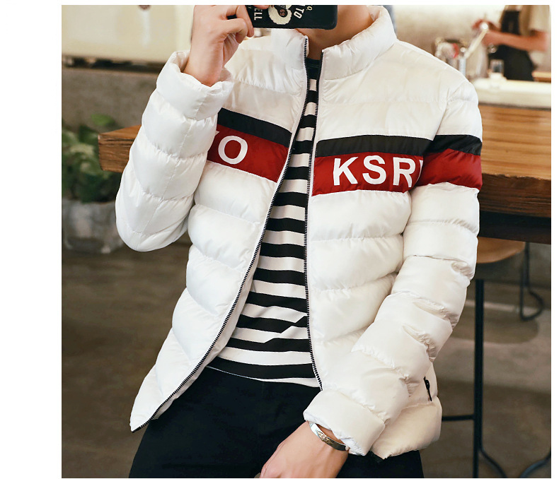 棒球领加厚棉服外套,冬日下的阳光型男