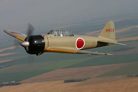 日本白色零式战机和绿色零式战机,日本零式战机飞行和坠毁的合集