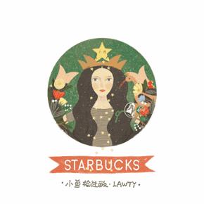 这个万圣节，36位插画师把星巴克女郎玩坏了……