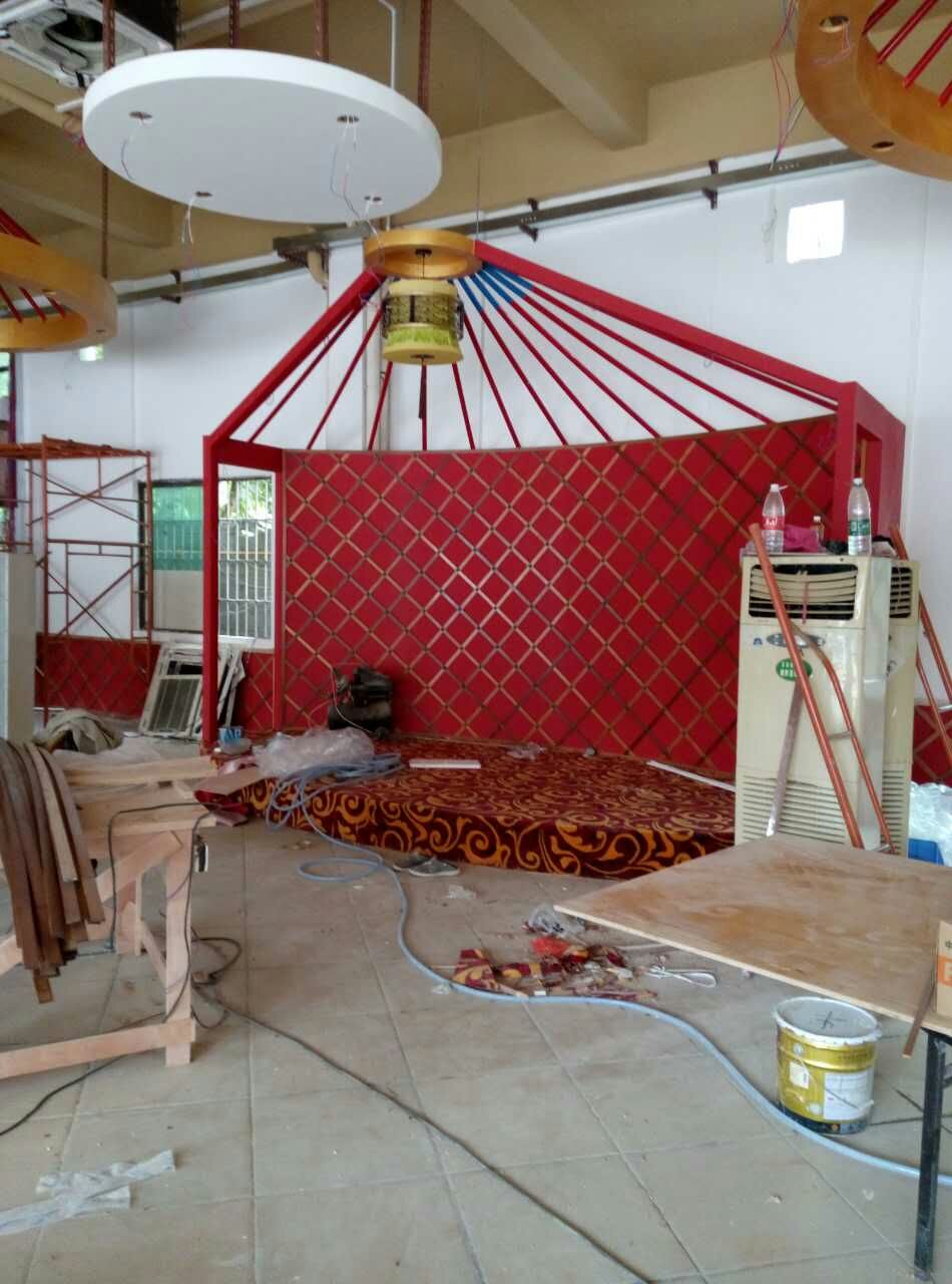 蒙古包烤全羊餐厅装修效果图,蒙古包餐厅的设计