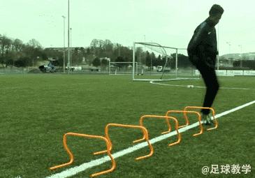 足球青训多种动作带球组合练习,足球如何训练变向运球