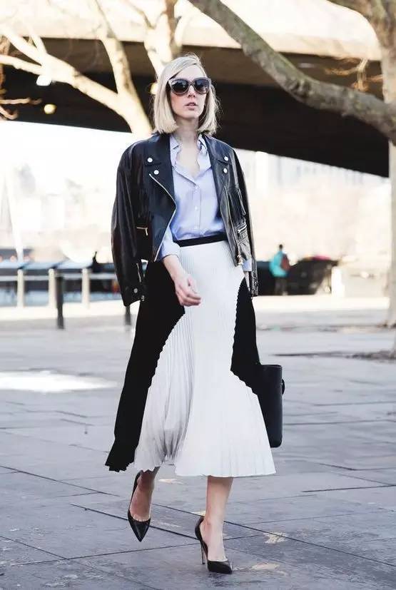 皮夹克祁同伟,赵丽颖穿红色皮夹克超酷