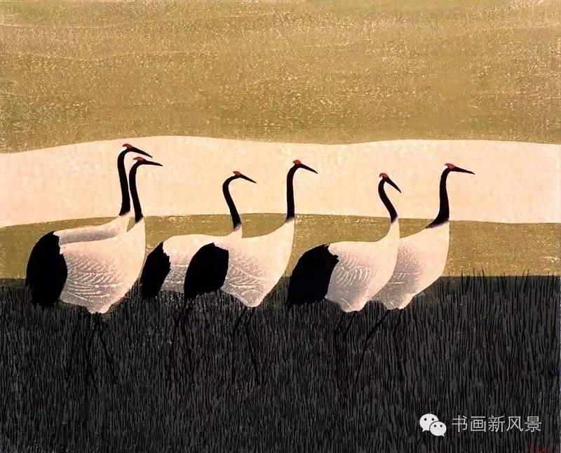 最美套色木刻版画,水印套色木刻的制作方法