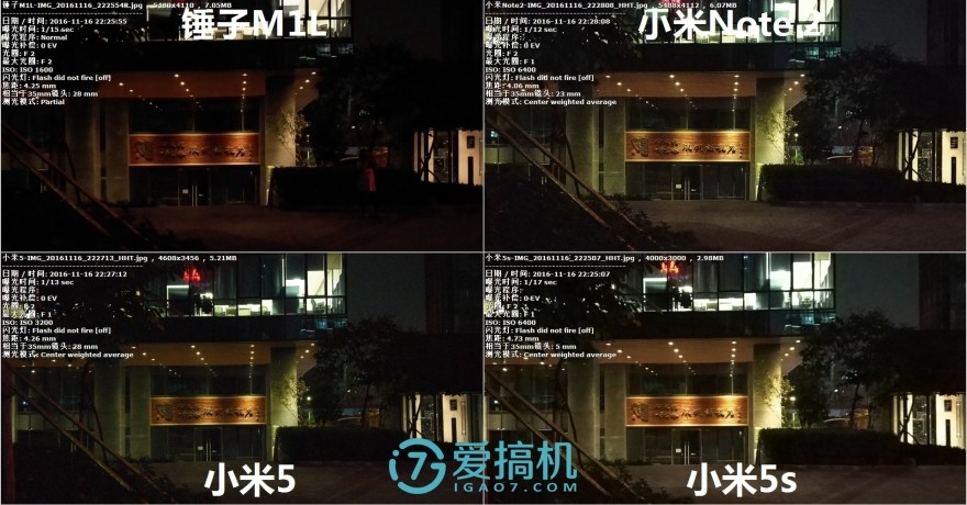 锤子m1l对比红米note4x,小米6x与锤子m1l