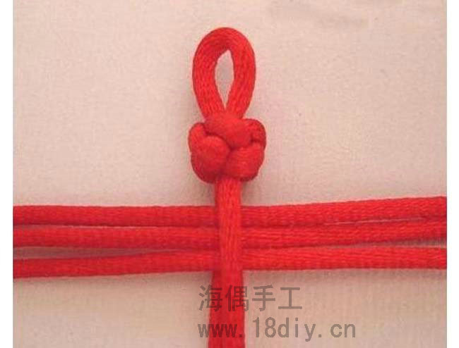 手链绳结打法教学中国结,手链的绳结怎么系金刚结