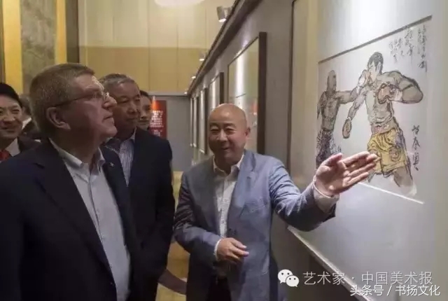 中国体育人物为主题的国画,从小喜欢体育