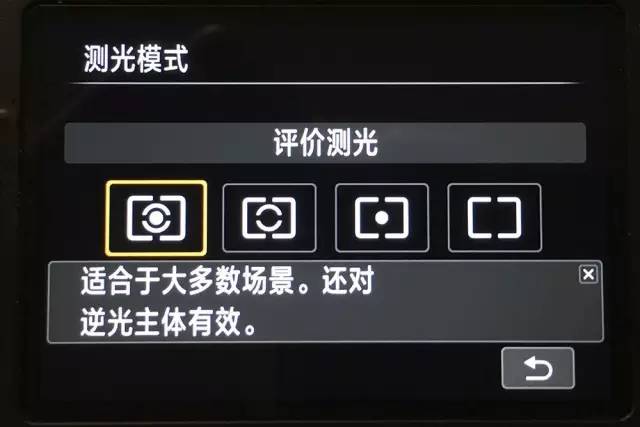 佳能测光模式图标什么意思,佳能相机四种测光模式详解