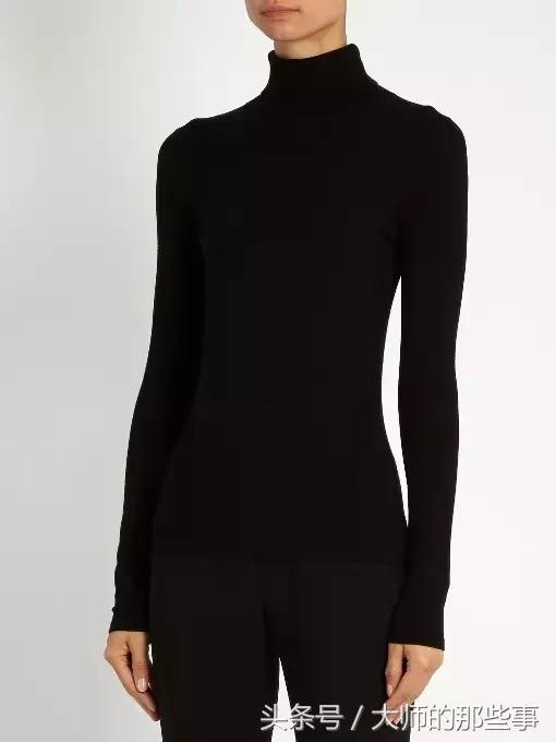 高端黑色蕾丝假高领打底衫,高领打底衫黑色满天星