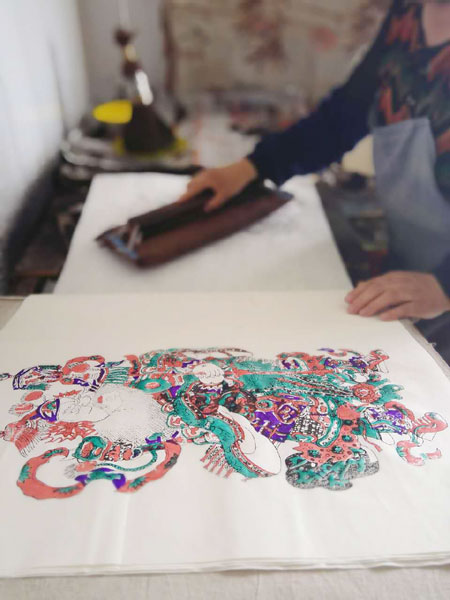 天津门神年画,年画门神一对图片