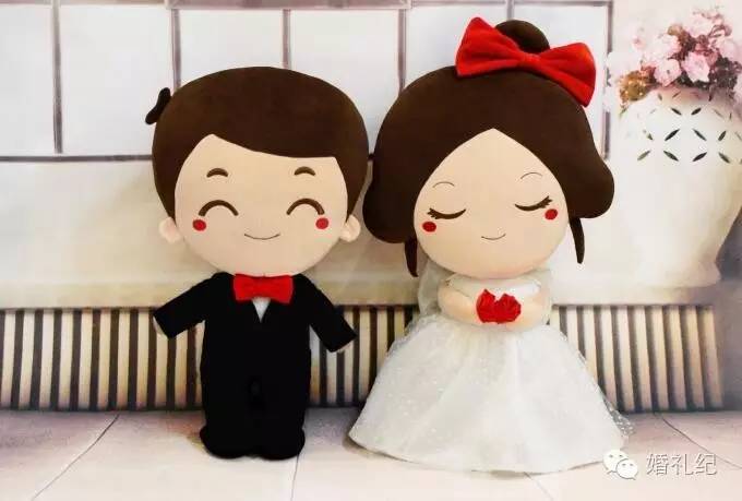 压床结婚娃娃,泰迪熊压床娃娃批发