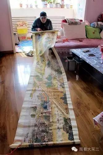 盐池县青山乡这个老汉,织了幅十字绣竟价值30万!