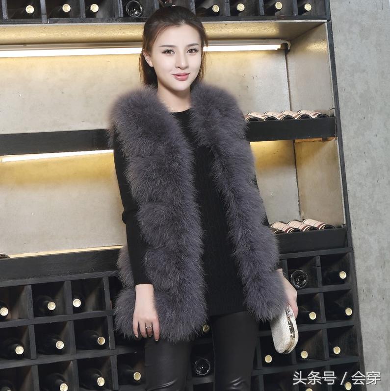 咖啡色皮草外套怎么搭配,皮草外套怎么搭配好看全身