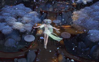 天刀最好看的特效,天刀天青武器外观有特效