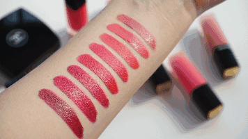 口红试色rubywoo限量款,口红试色intoyou正红