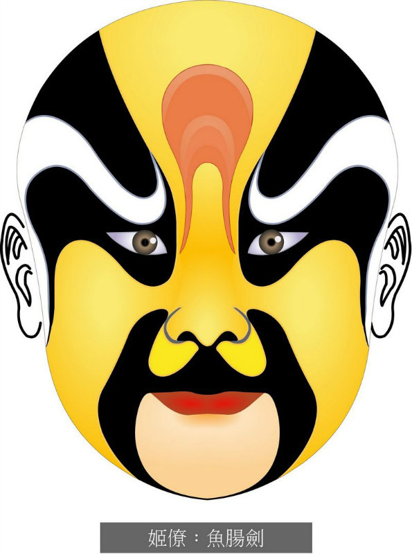 国粹脸谱重组画,国粹创意经典脸谱