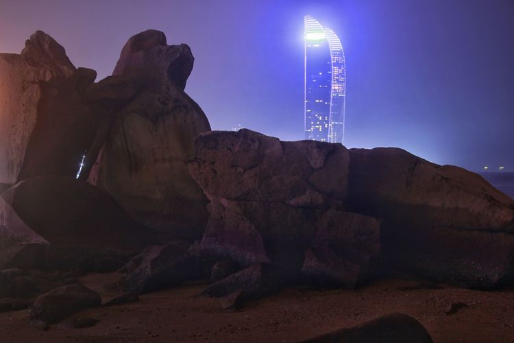 云上厦门看厦门夜景,海上看厦门