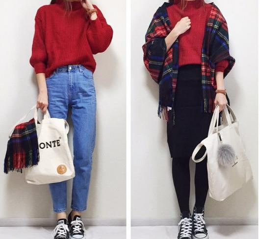 博主｜冬天围巾买了不会搭看看这位博主怎么把围巾搭配好