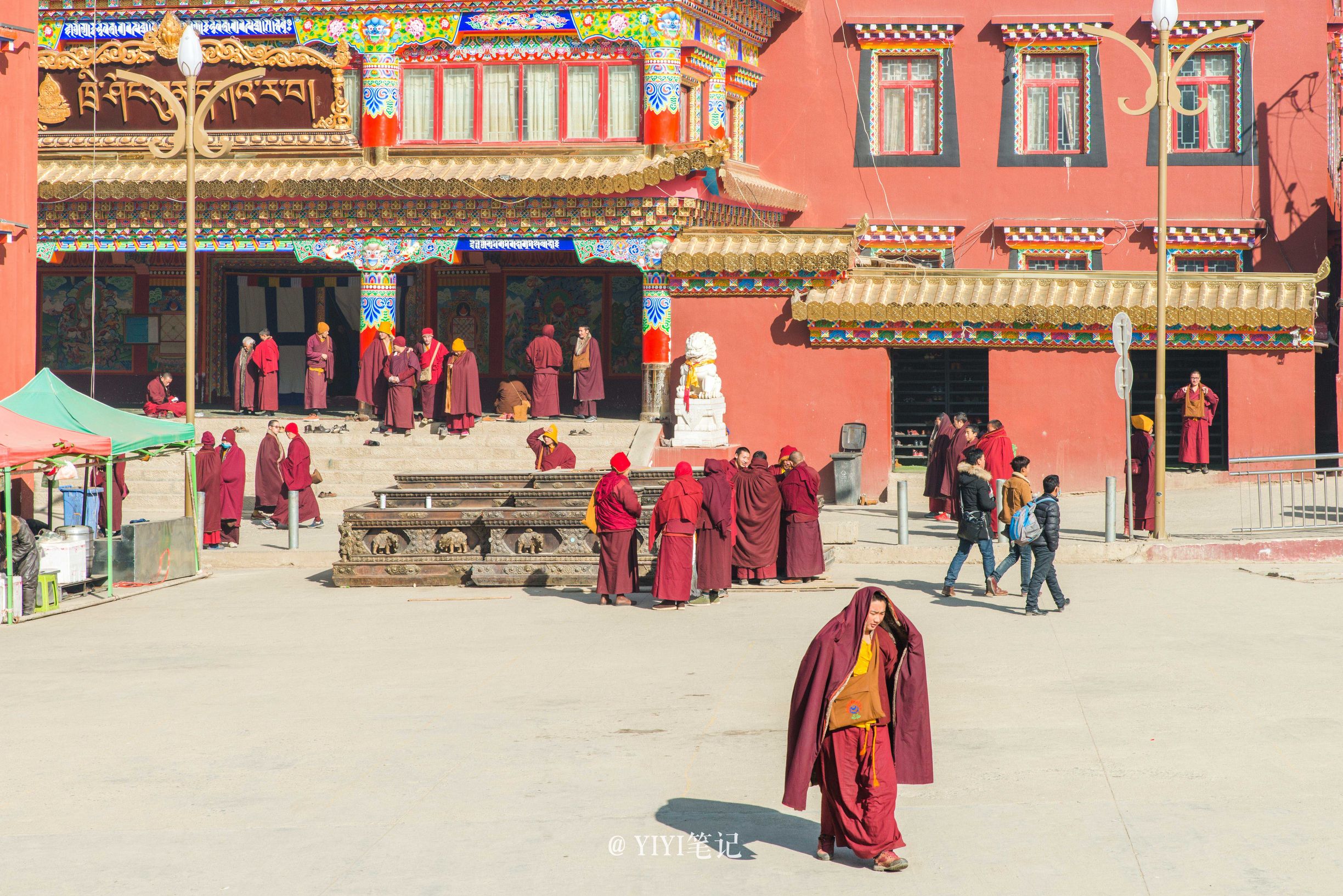 色达的冬天的美景,冬天的色达