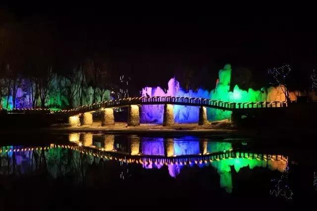 沕沕水景区冰雪,河北平山县沕沕水生态风景区冰瀑