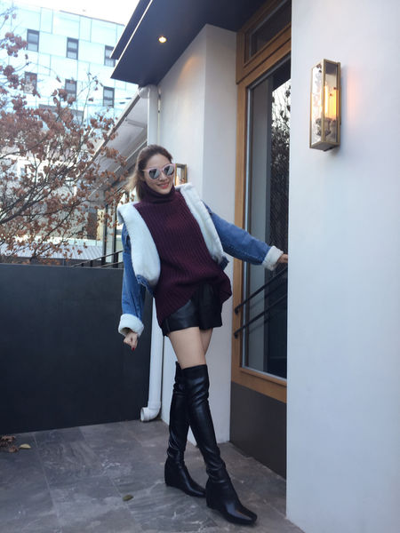 时尚韩国冬天旅游的流行穿搭街拍3套必备保暖单品