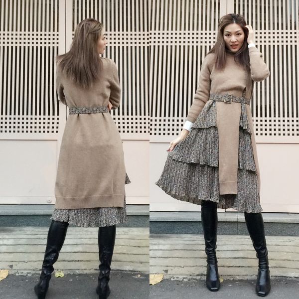 时尚韩国冬天旅游的流行穿搭街拍3套必备保暖单品