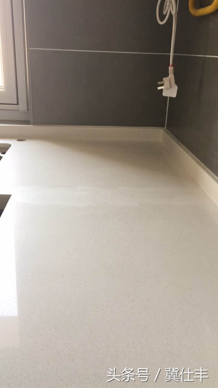 石英石灶台接缝粗糙,石英石没有接缝机如何接缝