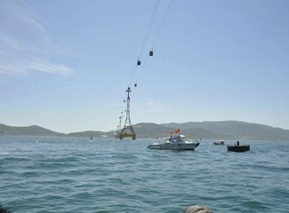 越南芽庄美丽的夜晚,越南芽庄的海上真美