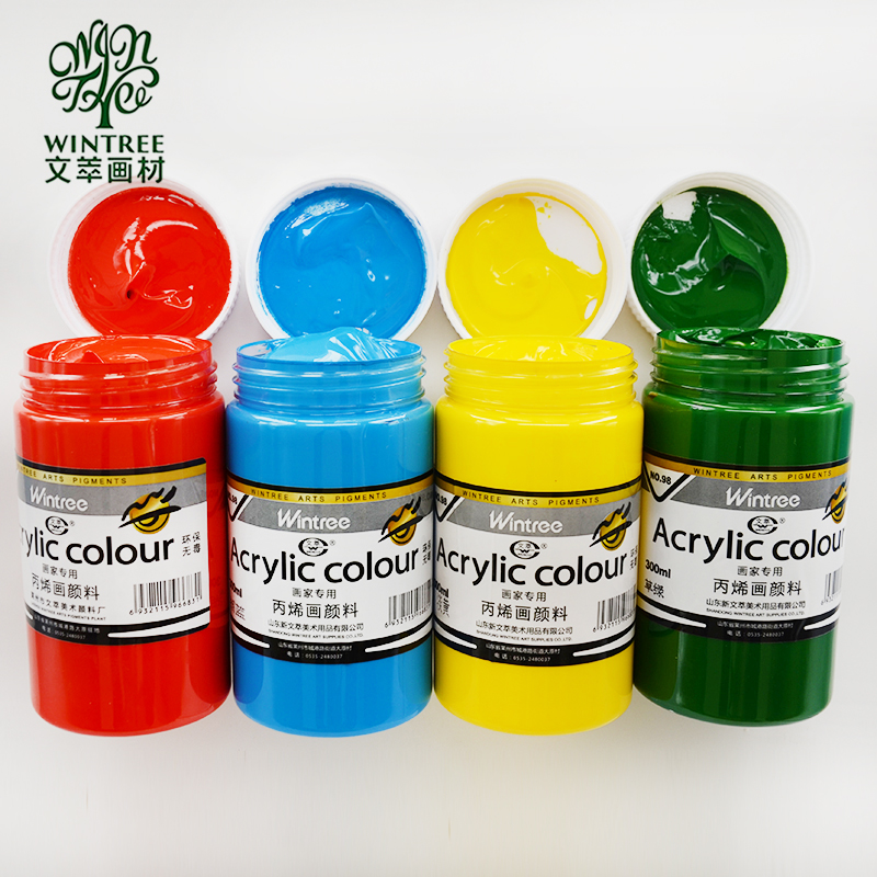 文萃丙烯颜料怎么用,文萃画材丙烯