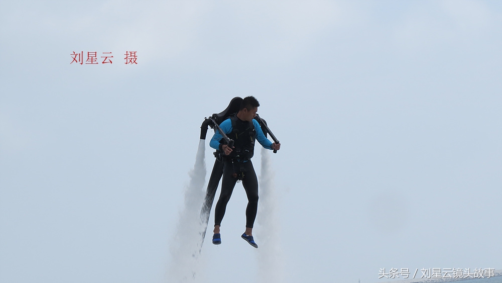 空中滑翔伞三亚,三亚大东海水上飞人