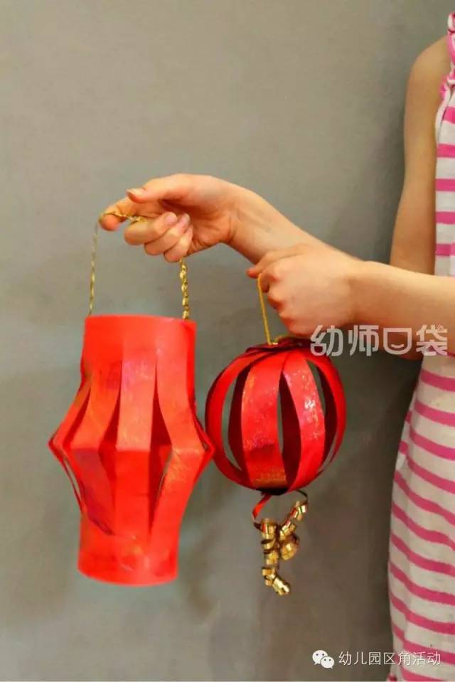 灯笼装饰幼儿园简单漂亮,幼儿园新年手工吊饰环创走廊灯笼