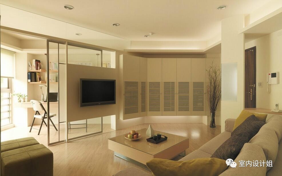 电视墙节省空间,电视墙太大用什么装饰一下