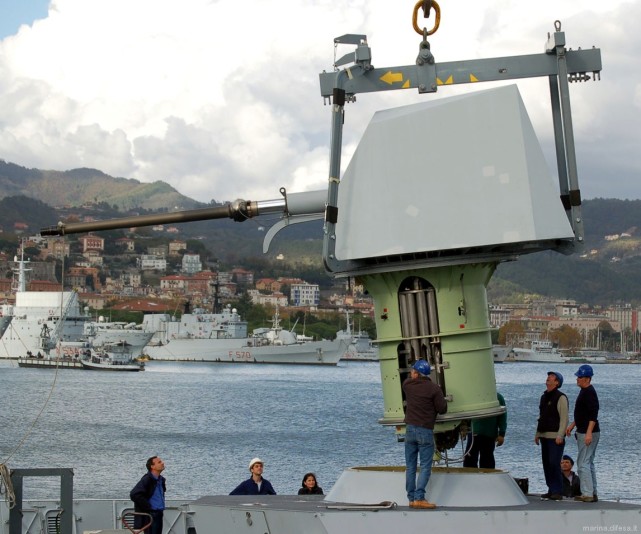 台康定级舰炮回意大利升级完毕，为防被扣海运回台时避开香港