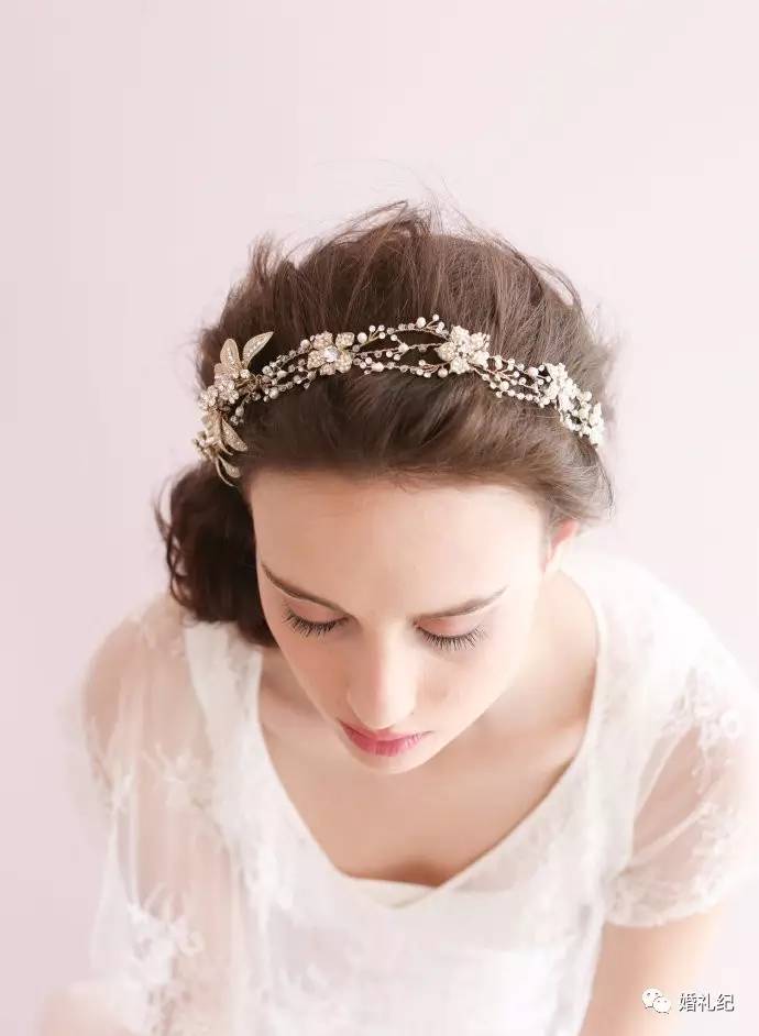 新娘皇冠发型推荐,韩式皇冠新娘发箍推荐