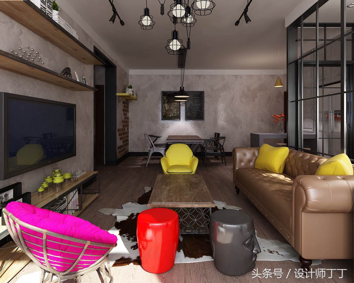 冷淡风工业风简约风,工业风省钱装修