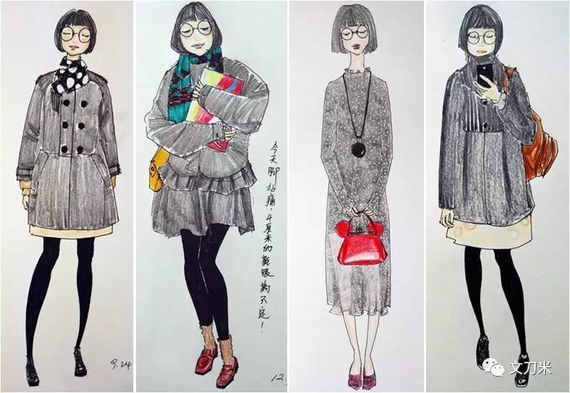 画画怎样穿衣服,风衣穿搭绘画教程
