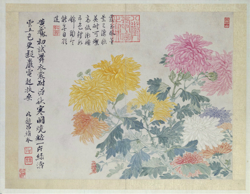 清恽寿平山水花鸟图册,恽寿平没骨花鸟画全集