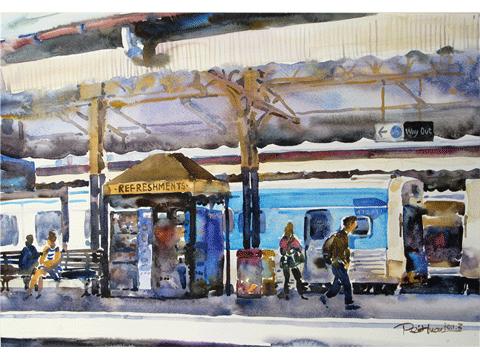 冉茂芹油画风景画示范,吕玉祥油画风景作品