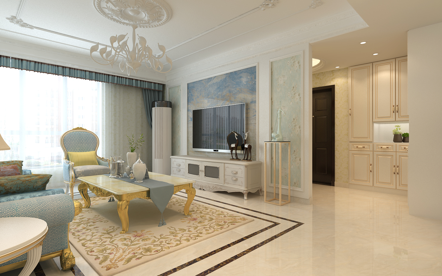 石家庄瑞府装修风格,瑞府新中式极简轻奢风格