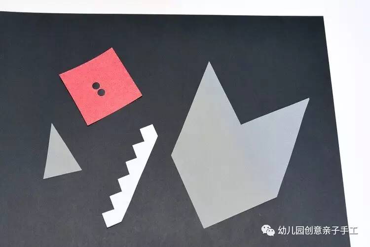 幼儿园手工折纸大鲨鱼,幼儿园手工鲨鱼折纸