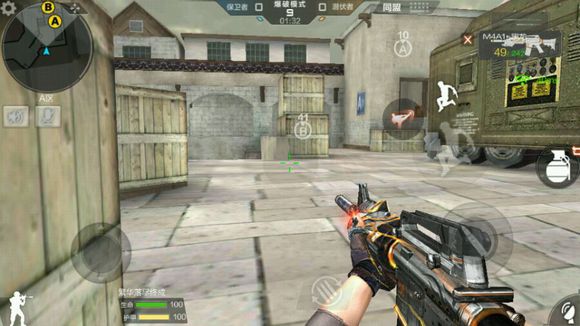 cf手游超实用点位技巧,穿越火线手游沙漠灰b点跳箱技巧