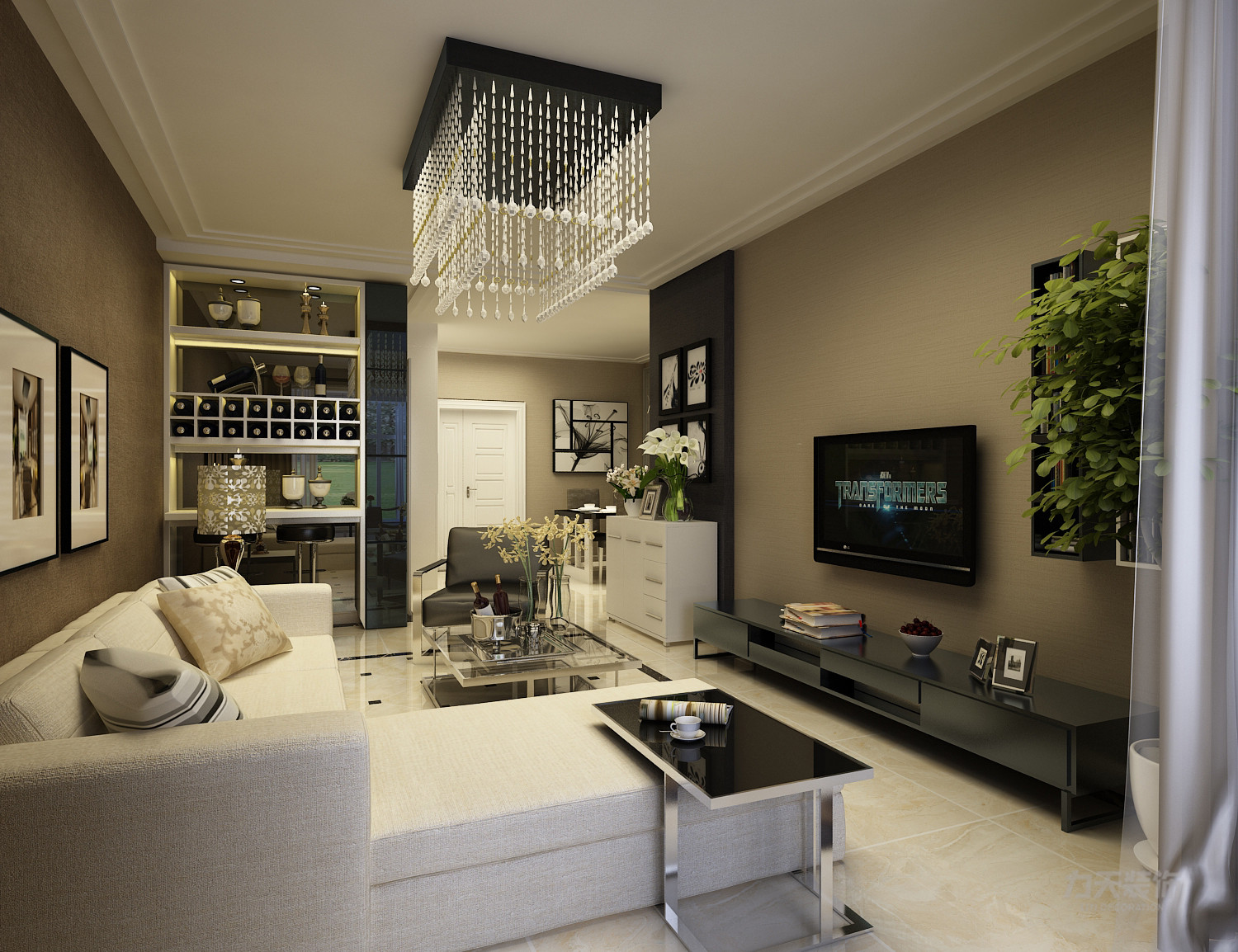 石家庄奥北公元顶楼带露台的房子,石家庄奥北公元三室装修效果133平