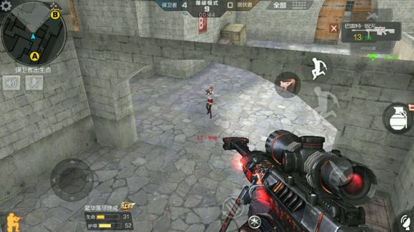 cf手游超实用点位技巧,穿越火线手游沙漠灰b点跳箱技巧