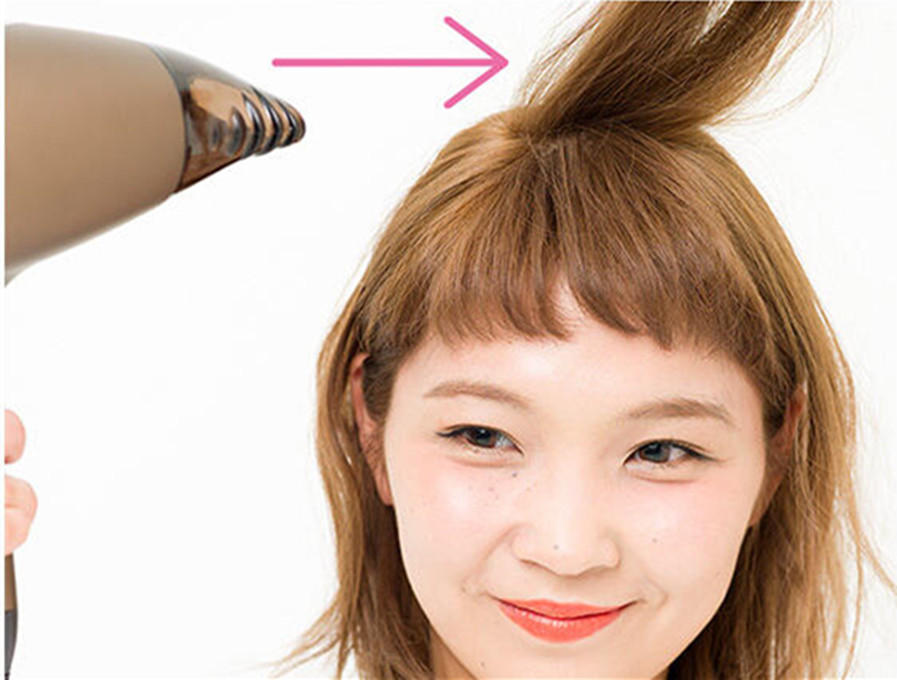 拯救扁平塌发型,拯救扁头的扎头发方法