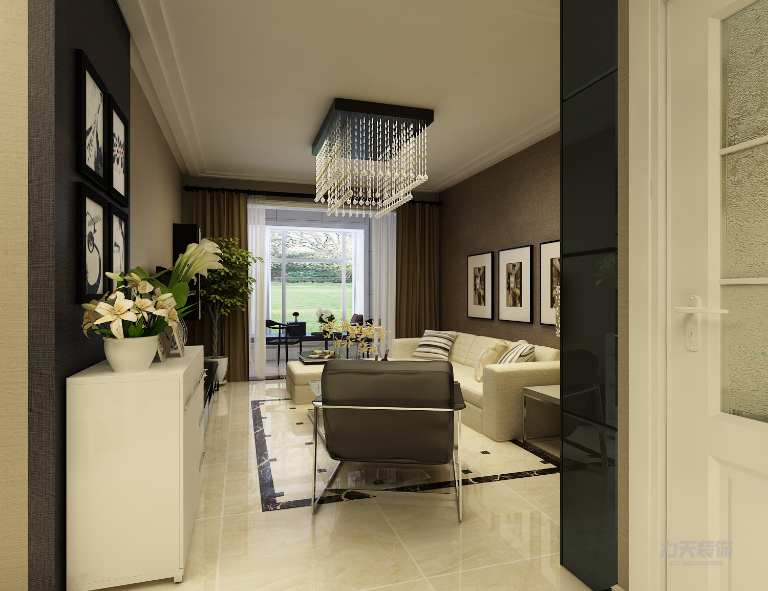 石家庄奥北公元顶楼带露台的房子,石家庄奥北公元三室装修效果133平