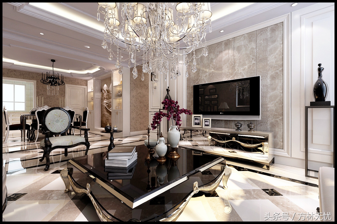 菏泽万达西户135平方装修效果图,万达华宅装修风格