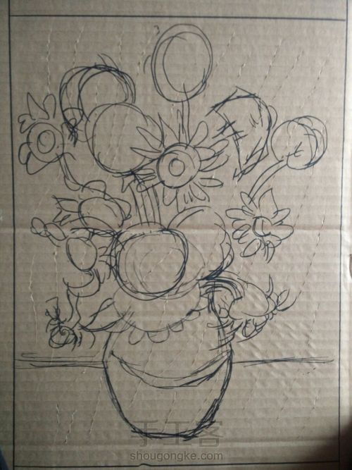 粘土向日葵浮雕画,僵尸向日葵粘土