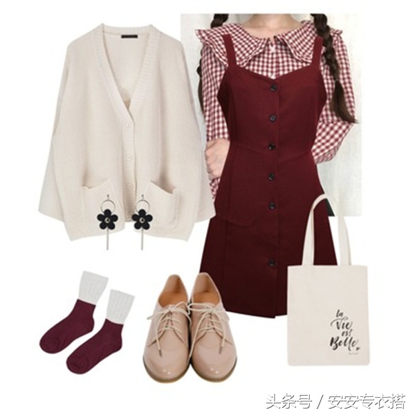 时尚韩版衣服搭配图片2015款,韩国最新春装搭配清新