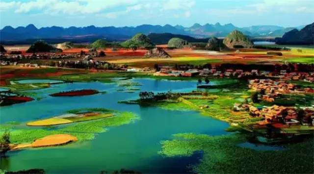 普者黑三生三世十里桃花风景,丘北普者黑十里桃花