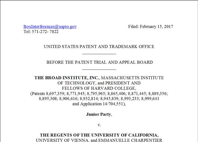 张锋基因编辑专利之争,张锋crispr